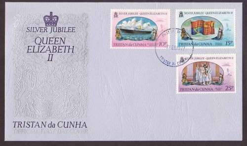 Tristan Da Cunha - 1977 - FDC - Silver Jubilee Complete Set