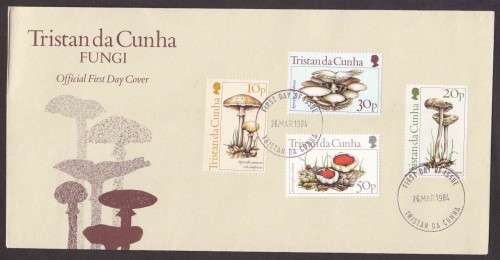 Tristan Da Cunha - 1984 - FDC - Local Fungi Mushrooms