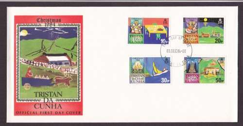 Tristan Da Cunha - 1984 - FDC - Christmas