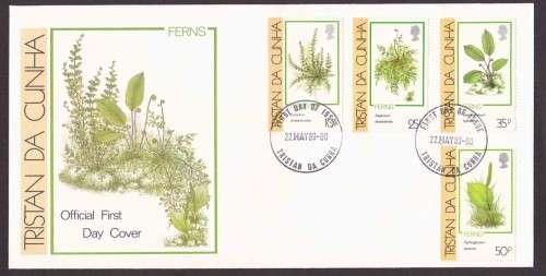 Tristan Da Cunha - 1989 - FDC - Ferns