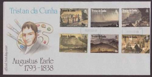 Tristan Da Cunha - 1988 - FDC set - Paintings of the Island, 1824, by Augustus Earle