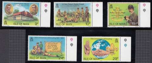 Great Britain QE II - 1982 - Isle of man - Scouting Year