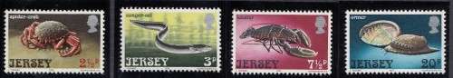 Great Britain QE II - 1973 - Jersey - Maritime Sea creatures