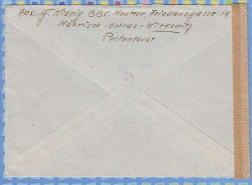 Germany - 1943 - Cover Czechoslovakia to Switzerland - Adolf Hitler censored