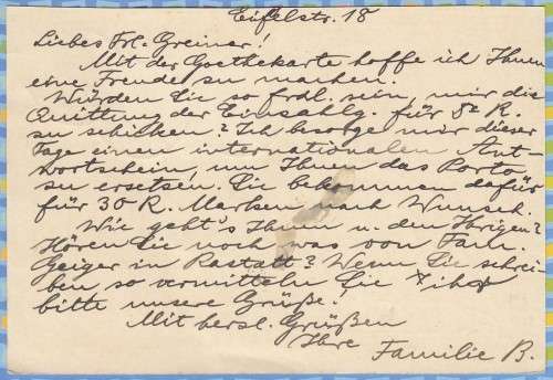 Germany - 1932 - Postal Stationery, Post Card - Goethe