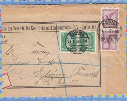 Germany - 1928 - Air mail and von Schiller on Part Cover to Nylstroom