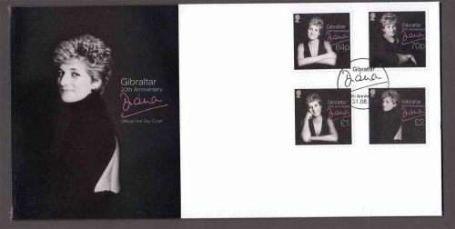 Gibraltar - 2017 - 20th Anniversary Princess Diana - FDC