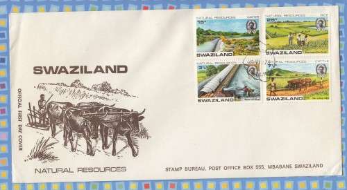 Swaziland (now Eswatini) - 1973 - Development of natural resources FDC