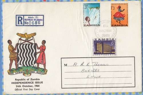Zambia - 1964 - Independence FDC