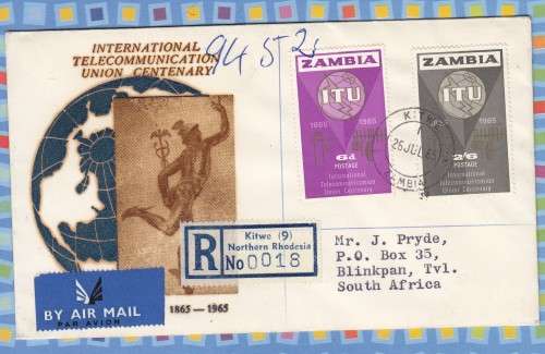 Zambia - 1965 - International Telecommunication Union ITU FDC
