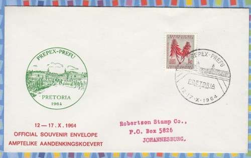 South Africa (RSA)  1964  PREPEX PREFU Philatelic Exhibition Pretoria