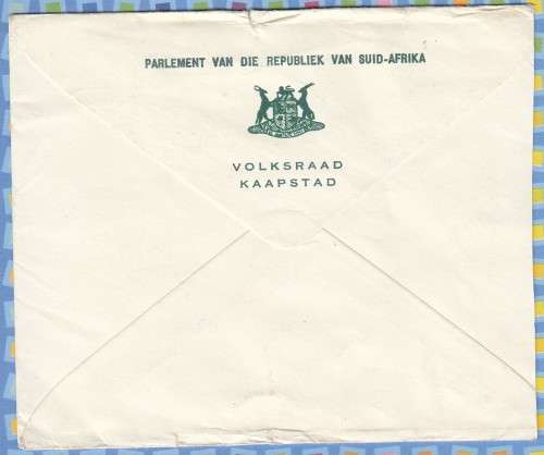 South Africa (RSA)  1964  Volksraad House of Assembly Parliament Cape Town Official