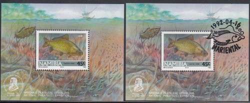 Namibia (previously SWA) - 1992 - Freshwater Angling Fish - Miniature Sheet