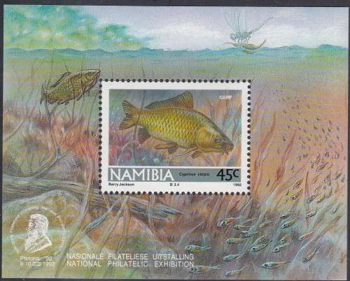 Namibia (previously SWA) - 1992 - Freshwater Angling Fish - Miniature Sheet
