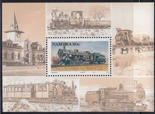Namibia (previously SWA) - 1994 - Trains, Locomotives - Miniature Sheet