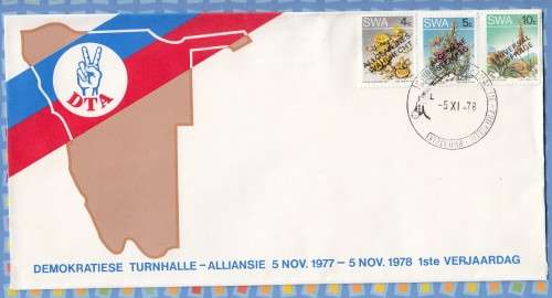 South West Africa SWA (Now Namibia) - 1978 - DTA 1 Year Anniversary