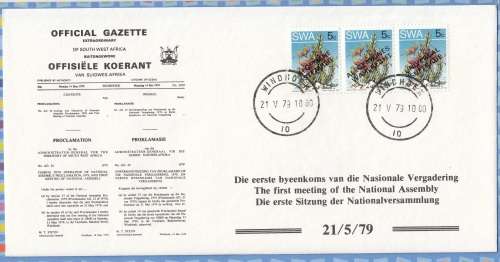 South West Africa SWA (Now Namibia) - 1979 - National Assembly Turnhalle First Meeting Gazette