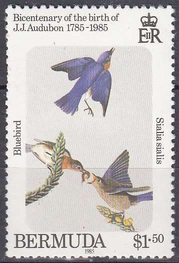 Bermuda - 1985 - Birds Audubon Birth Bicentenary