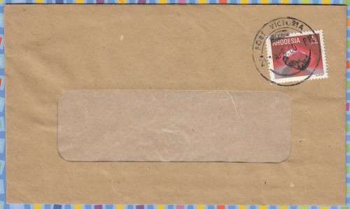 Rhodesia on Cover - 1979 - FORT VICTORIA garnet