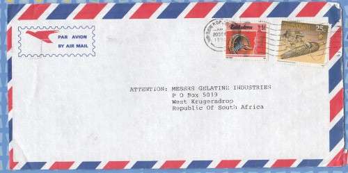 Zimbabwe on Cover - 1994 - Mbira Musical Instrument Snuff Container