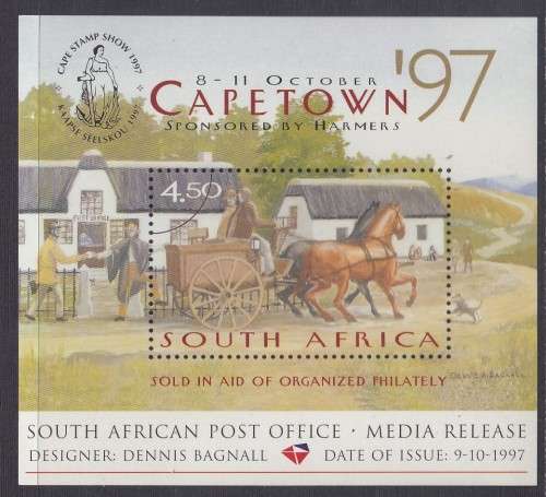 South Africa RSA - 1997 - MEDIA RELEASE - Cape Town 97 Natl. Stamp