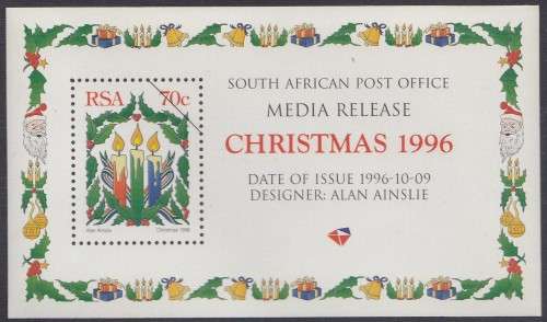 South Africa RSA - 1996 - MEDIA RELEASE - Christmas