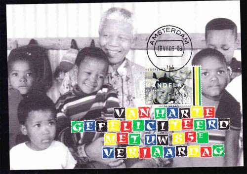 Netherlands - 2003 - Nelson Mandela 85th Birthday Maxi Card