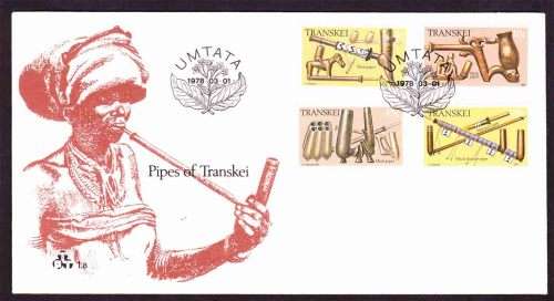 Transkei - 1978 - Woodcarving - Smoking Pipes - FDC