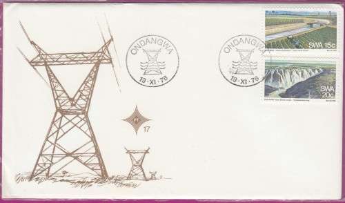 South West Africa SWA (Now Namibia) - 1976 - Water and Electricity Supply - Complete Set on FDC