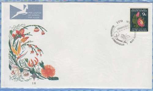 South Africa RSA FDC - 1971 - International Garden Show Disa Protea Strelitzia
