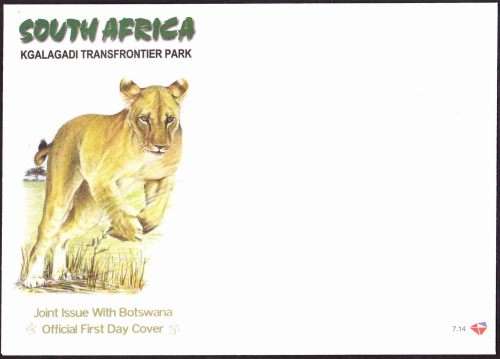 South Africa RSA - 2001 - FDC 7.14 - Kgalagadi Transfrontier Park - Unserviced Cover