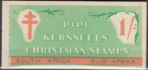 South Africa Union - Christmas Booklet - 1949 - Cinderellas Seals Labels TB Tuberculosis