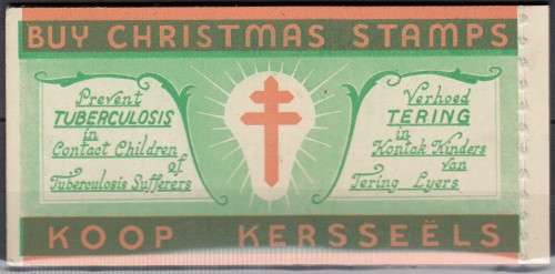 South Africa Union - Christmas Booklet - 1949 - Cinderellas Seals Labels TB Tuberculosis