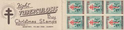South Africa Union - Christmas Booklet - 1948 - Cinderellas Seals Labels TB Tuberculosis