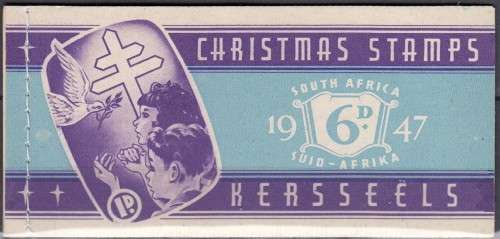 South Africa Union - Christmas Booklet - 1947 - Cinderellas Seals Labels TB Tuberculosis