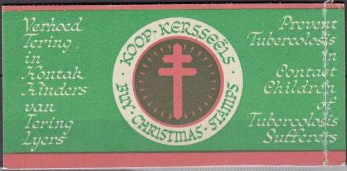 South Africa Union - Christmas Booklet - 1951 - Cinderellas Seals Labels TB Tuberculosis