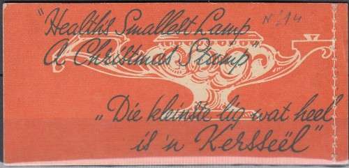 South Africa Union - Christmas Booklet - 1942 - Cinderellas Seals Labels TB Tuberculosis