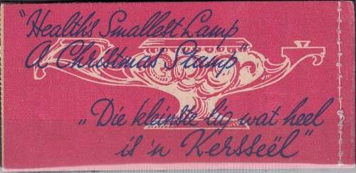 South Africa Union - Christmas Booklet - 1943 - Cinderellas Seals Labels TB Tuberculosis