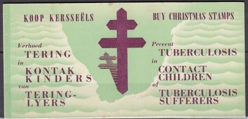 South Africa RSA - Christmas Booklet - 1961 - Cinderellas Seals Labels TB Tuberculosis