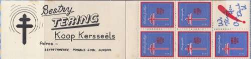 South Africa RSA - Christmas Booklet - 1961 - Cinderellas Seals Labels TB Tuberculosis