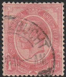 South West Africa SWA Forerunner - King George V KGV - 1d - Luderitzbucht