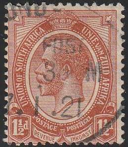 South West Africa SWA Forerunner - King George V KGV - 1 1/2d