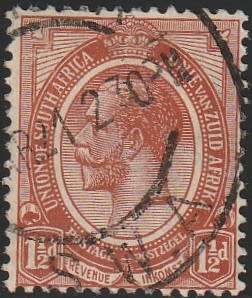 South West Africa SWA Forerunner - King George V KGV - 1 1/2d