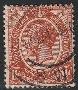 South West Africa SWA Forerunner - King George V KGV - 1 1/2d