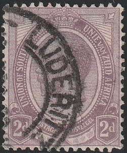 South West Africa SWA Forerunner - King George V KGV - 2d - Luderitz