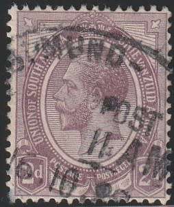 South West Africa SWA Forerunner - King George V KGV - 2d - Swakopmund