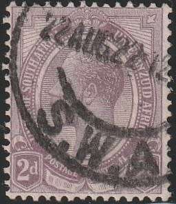 South West Africa SWA Forerunner - King George V KGV - 2d