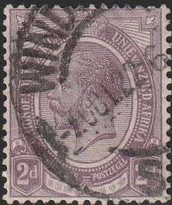 South West Africa SWA Forerunner - King George V KGV - 2d - Windhoek