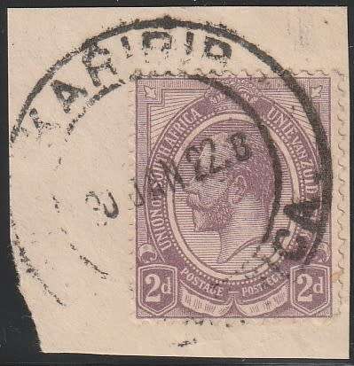 South West Africa SWA Forerunner - King George V KGV - 2d - Karibib
