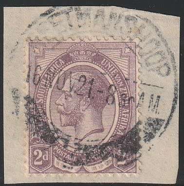 South West Africa SWA Forerunner - King George V KGV - 2d - Keetmanshoop